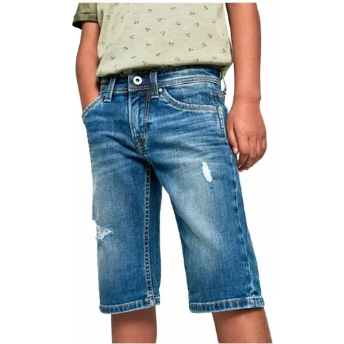 Slim Fit Denim Bermuda Shorts - Pepe Jeans - Modalova