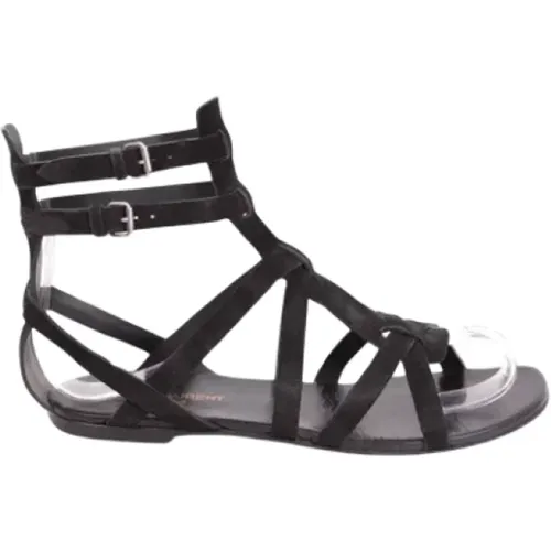 Pre-owned Suede sandals , female, Sizes: 3 UK - Yves Saint Laurent Vintage - Modalova