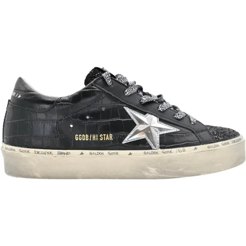 Crocodile Hi-Star Sneakers , female, Sizes: 6 UK - Golden Goose - Modalova