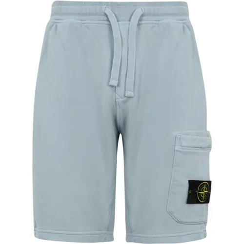 Cotton Shorts with Elastic Waistband , male, Sizes: M, XL, L, S, 2XL - Stone Island - Modalova