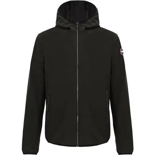 Schwarze Softshelljacke mit Kapuze , Herren, Größe: 3XL - Colmar - Modalova