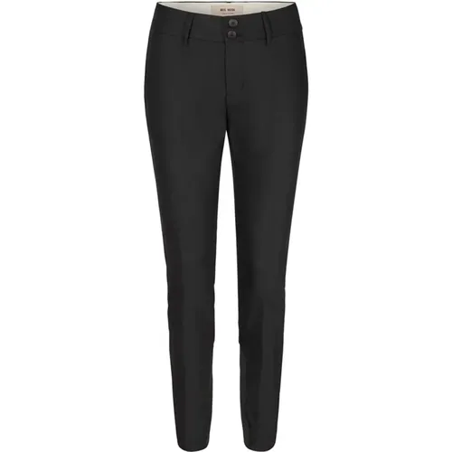 Stilvolle und bequeme schwarze Chinos , Damen, Größe: M - MOS MOSH - Modalova