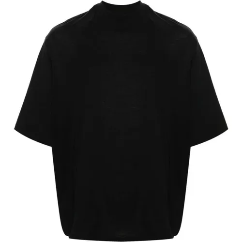 Schwarzes Baumwolllogo besticktes T-Shirt - The Attico - Modalova