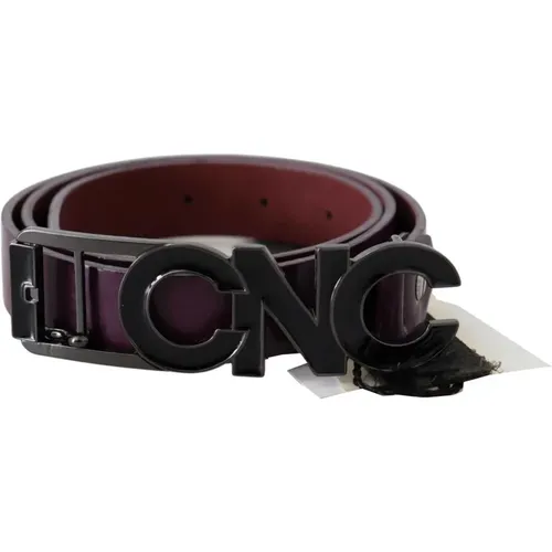 Leather Large Logo Letter Buckle Belt , female, Sizes: 85 CM - Costume National - Modalova