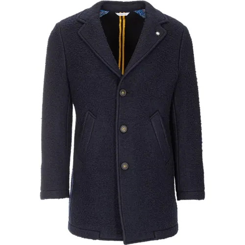 Long Wool Blend Coat , male, Sizes: XS - Manuel Ritz - Modalova