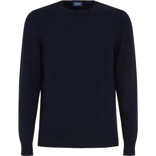 Rasato Crew Neck Sweater , male, Sizes: 2XL, 4XL, L, XL, 3XL, M - Drumohr - Modalova
