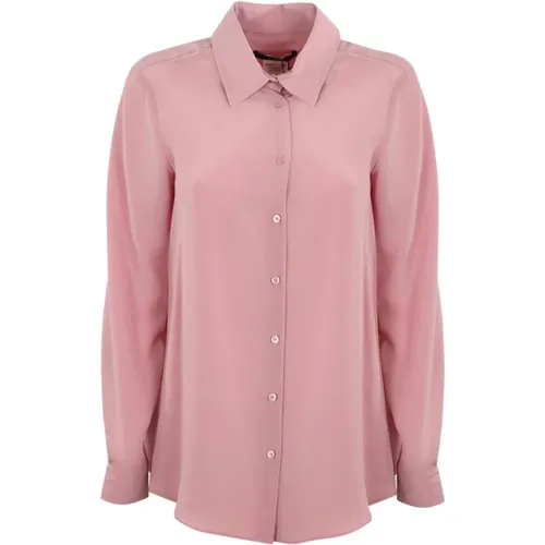 Silk Shirt Crepe de Chine , female, Sizes: L, S - Max Mara Weekend - Modalova