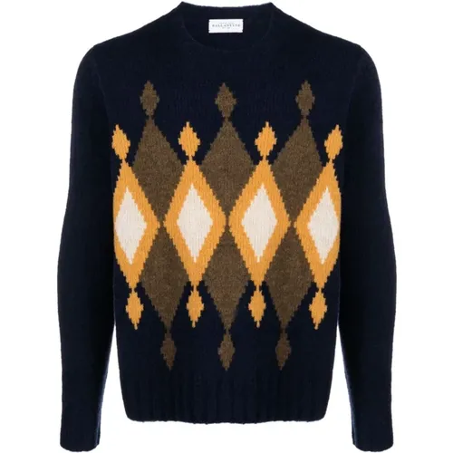 Patterned Intarsia Knit Sweater , male, Sizes: XL, 2XL, M, L - Ballantyne - Modalova
