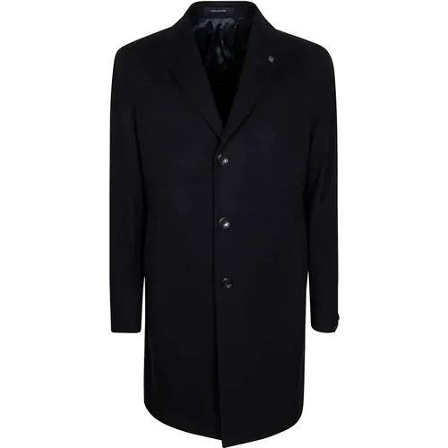 Single-Breasted Wool Cashmere Coat , male, Sizes: 2XL, XL, L, M - Tagliatore - Modalova