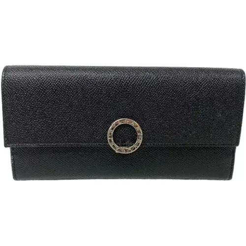 Pre-owned Leather wallets , male, Sizes: ONE SIZE - Bvlgari Vintage - Modalova