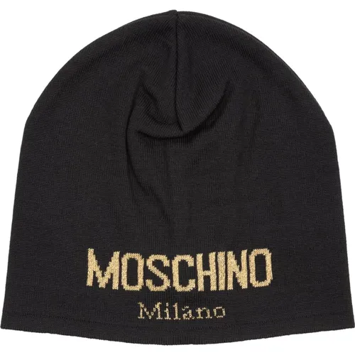 Einfache Logo Beanie Moschino - Moschino - Modalova