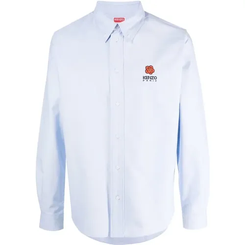 Boke Flower Long-Sleeve Shirt , male, Sizes: 2XL, 3XL, XL - Kenzo - Modalova