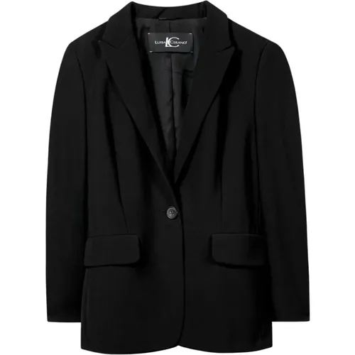 Elegant Blazer with Revers Collar , female, Sizes: 2XL, M, L - LUISA CERANO - Modalova