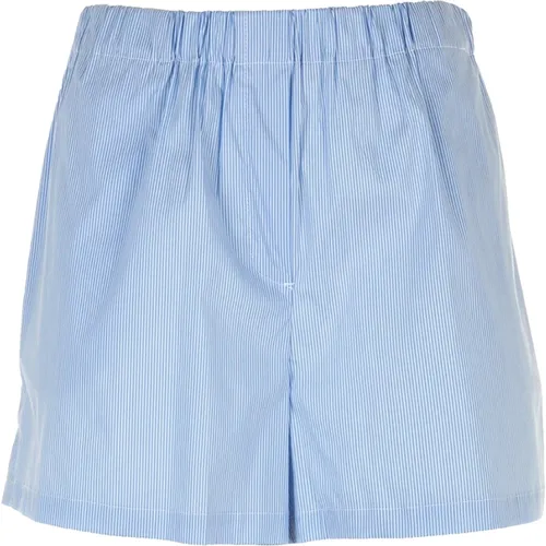 Klare Blaue Shorts , Damen, Größe: S - Cruna - Modalova