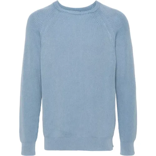 Azzurro Crew-Neck Sweater , male, Sizes: S, 2XL, M, L, XL - Drumohr - Modalova