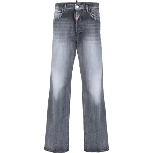 Black Straight Jeans for Women , female, Sizes: 2XS - Dsquared2 - Modalova