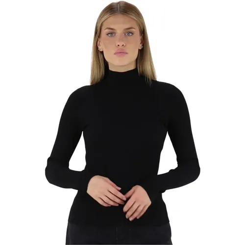 Schwarze Pullover Romantischer Stil , Damen, Größe: XS - Twinset - Modalova