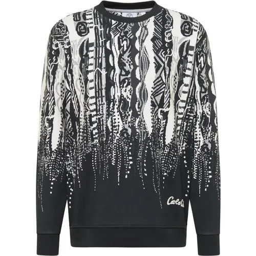 Pixel Strick Sweatshirt - carlo colucci - Modalova