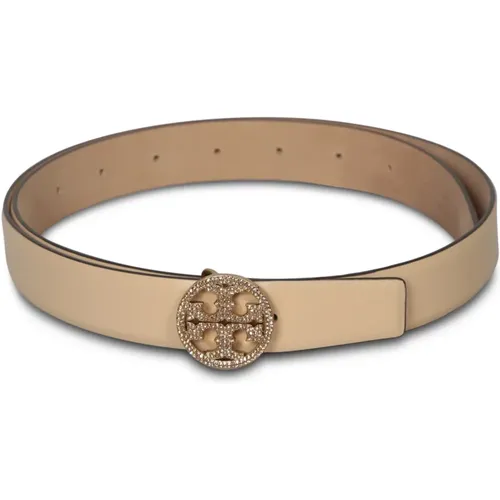 Funkelnder Kristall-Ledergürtel , Damen, Größe: S - TORY BURCH - Modalova