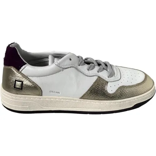 Weiße Platinum Court Sneakers , Damen, Größe: 39 EU - D.a.t.e. - Modalova