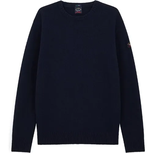 Mens Ecowool Sweater in Shetland , male, Sizes: XL - PAUL & SHARK - Modalova