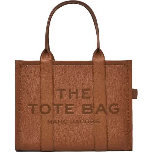 Stylish Camel Leather Tote Bag , female, Sizes: ONE SIZE - Marc Jacobs - Modalova