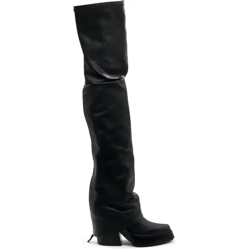 Schwarze Overknee-Stiefel Tetrix , Damen, Größe: 38 EU - Vic Matié - Modalova