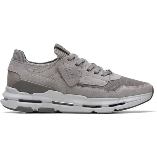 Grey Leisure Sneakers for Men , male, Sizes: 7 UK, 10 UK, 12 UK, 9 UK - Clarks - Modalova