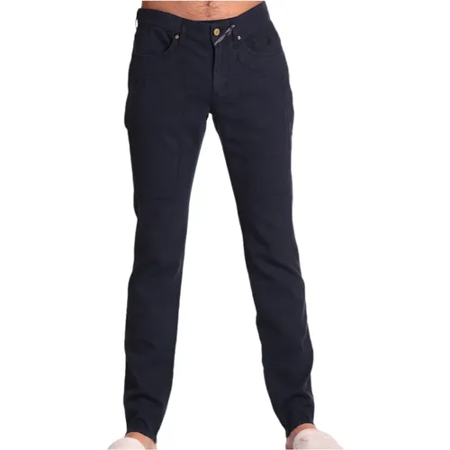 Blaue Hose Slim Fit Casual-Chic , Herren, Größe: W38 - Jeckerson - Modalova