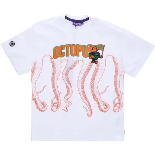 Athletic Tee T-Shirt , male, Sizes: XL, L - Octopus - Modalova