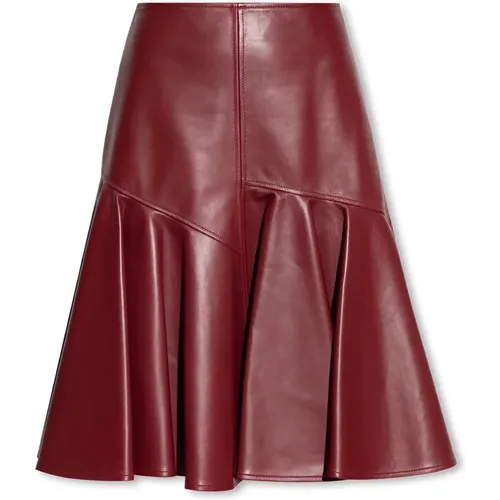 Leather skirt , female, Sizes: XS - Bottega Veneta - Modalova