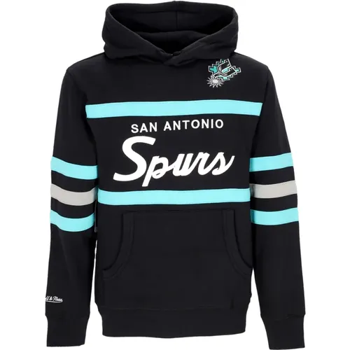 NBA Head Coach Hoodie Spurs Farben , Herren, Größe: XL - Mitchell & Ness - Modalova