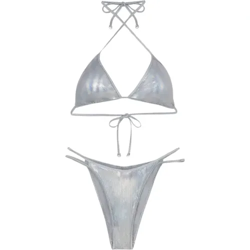 Bikini Triangolo E Slip Fisso Sundown , Damen, Größe: L - F**k - Modalova