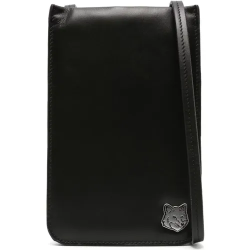 Schwarze Clutch Taschen Ss24 - Maison Kitsuné - Modalova