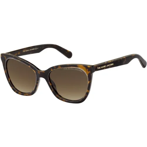 Stylische Sonnenbrille Marc 500/S,Sunglasses,Schwarz/Grau Schattierte Sonnenbrille - Marc Jacobs - Modalova