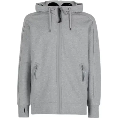 Diagonaler Hoodie mit Brille , Herren, Größe: XL - C.P. Company - Modalova