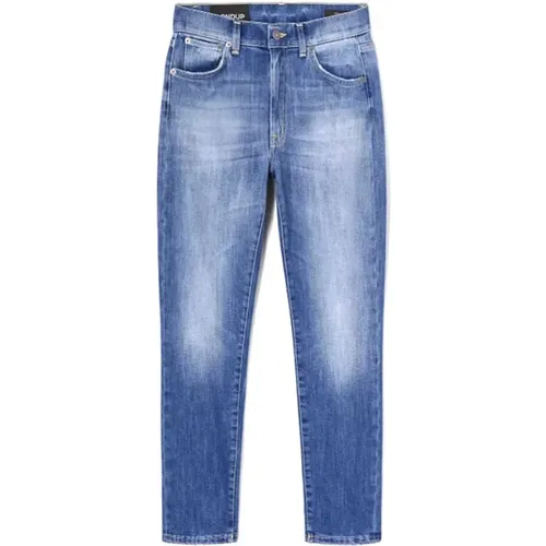 High Waist Straight Leg Jeans , Damen, Größe: W26 - Dondup - Modalova