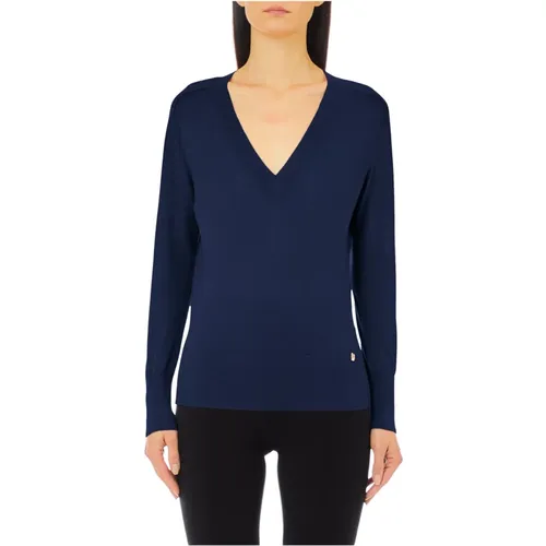 Geschlossener Halsausschnitt Pullover , Damen, Größe: XL - Liu Jo - Modalova