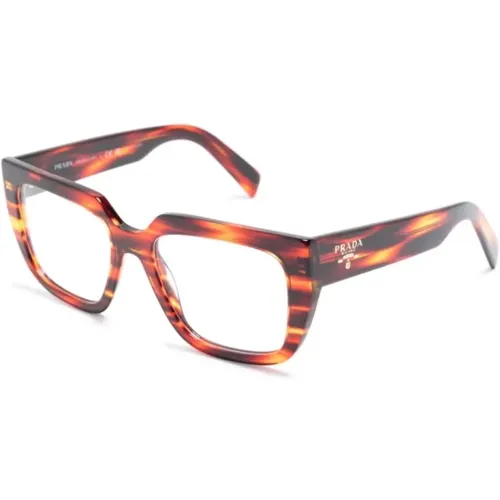 Rote Optische Brille für den täglichen Gebrauch , Damen, Größe: 52 MM - Prada - Modalova