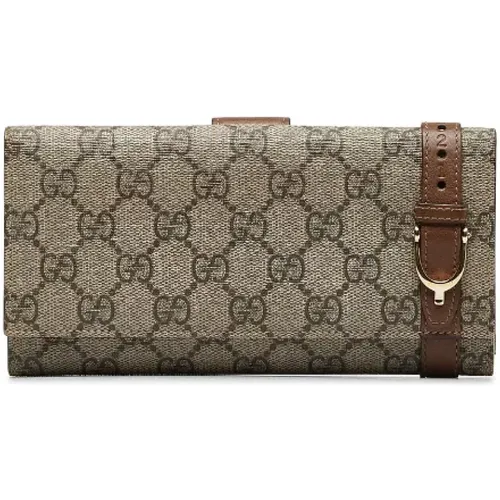 Pre-owned Canvas wallets , female, Sizes: ONE SIZE - Gucci Vintage - Modalova