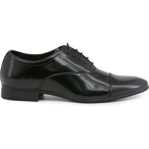 Pointed Toe Synthetic Leather Laced Shoes , male, Sizes: 9 UK, 8 UK - Duca di Morrone - Modalova