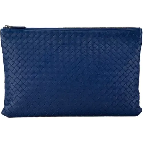 Pre-owned Leather clutches , female, Sizes: ONE SIZE - Bottega Veneta Vintage - Modalova