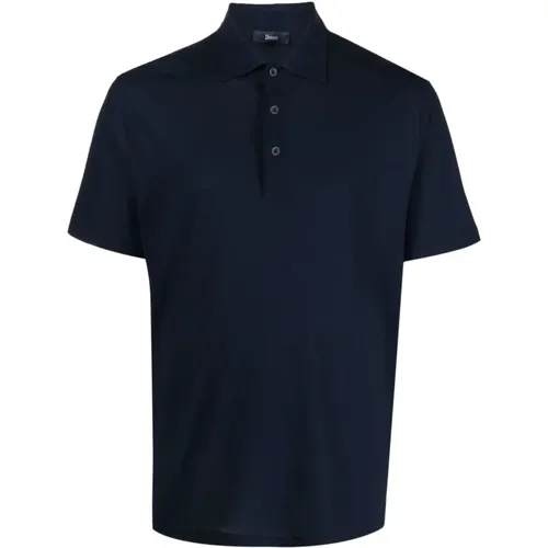 T-Shirts Polo Shirt for Men , male, Sizes: L, S, M, 2XL, 3XL - Herno - Modalova