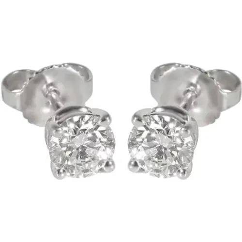Pre-owned Platinum earrings , female, Sizes: ONE SIZE - Tiffany & Co. Pre-owned - Modalova