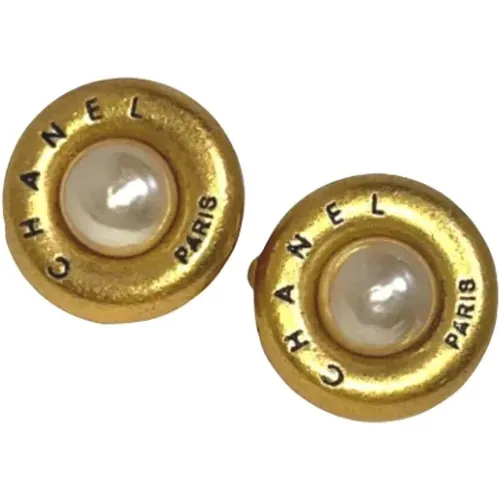 Pre-owned Metal earrings , female, Sizes: ONE SIZE - Chanel Vintage - Modalova