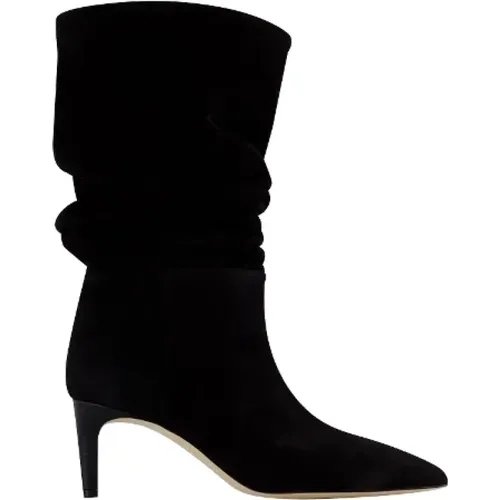 Suede Pointed Toe Leather Boots , female, Sizes: 5 UK, 8 UK, 4 UK - Paris Texas - Modalova