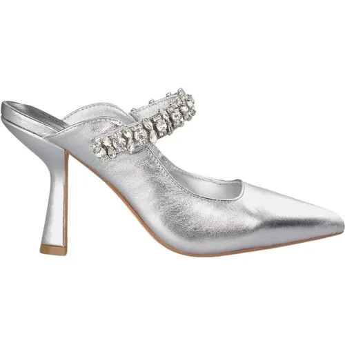 Crystal Slingback Shoe , female, Sizes: 9 UK - Alma en Pena - Modalova