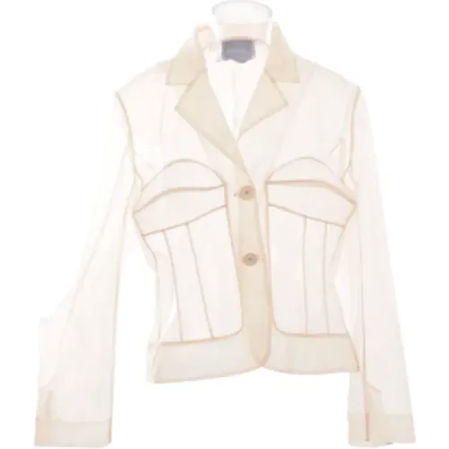 Nude Tulle Jacket with Classic Lapel , female, Sizes: M - Simone Rocha - Modalova