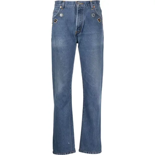 S Denim Crystal Jeans , female, Sizes: W26, W24, W28, W29, W30 - Re/Done - Modalova
