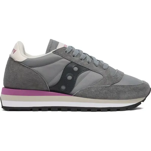 Graue Sneakers Triple Zwischensohle Komfort , Damen, Größe: 38 EU - Saucony - Modalova